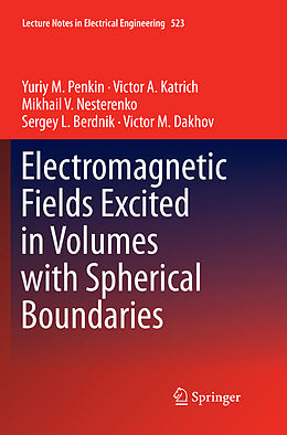 Couverture cartonnée Electromagnetic Fields Excited in Volumes with Spherical Boundaries de Yuriy M. Penkin, Victor A. Katrich, Victor M. Dakhov