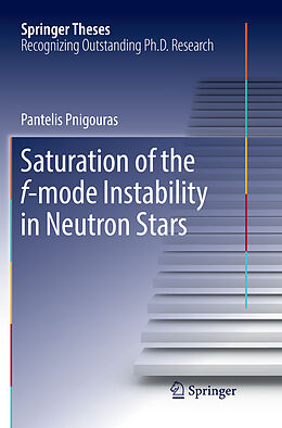 Couverture cartonnée Saturation of the f-mode Instability in Neutron Stars de Pantelis Pnigouras