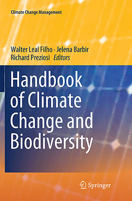 Couverture cartonnée Handbook of Climate Change and Biodiversity de 