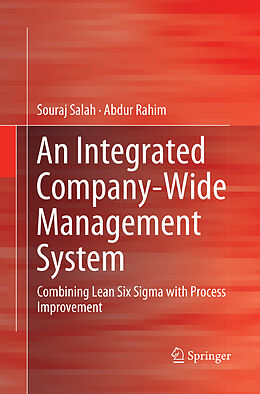 Couverture cartonnée An Integrated Company-Wide Management System de Abdur Rahim, Souraj Salah