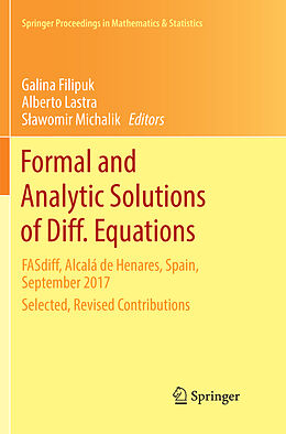 Kartonierter Einband Formal and Analytic Solutions of Diff. Equations von 