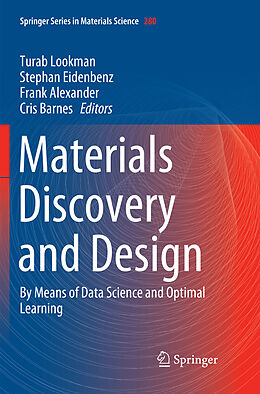 Couverture cartonnée Materials Discovery and Design de 