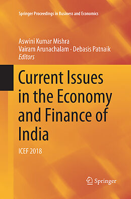 Couverture cartonnée Current Issues in the Economy and Finance of India de 