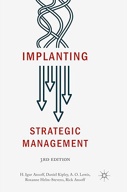 Couverture cartonnée Implanting Strategic Management de H. Igor Ansoff, Daniel Kipley, Rick Ansoff