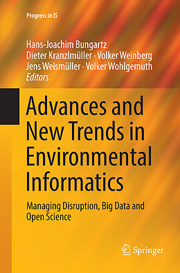 Couverture cartonnée Advances and New Trends in Environmental Informatics de 