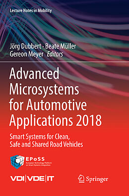 Couverture cartonnée Advanced Microsystems for Automotive Applications 2018 de 