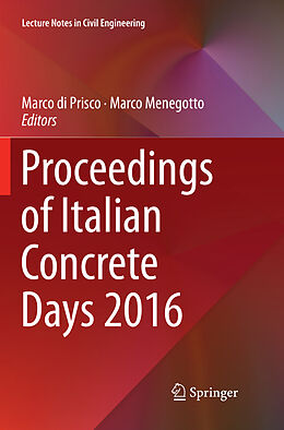 Kartonierter Einband Proceedings of Italian Concrete Days 2016 von 