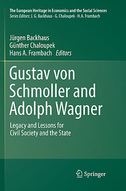 Couverture cartonnée Gustav von Schmoller and Adolph Wagner de 