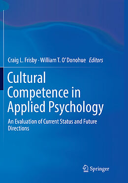 Kartonierter Einband Cultural Competence in Applied Psychology von 
