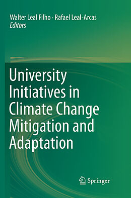 Couverture cartonnée University Initiatives in Climate Change Mitigation and Adaptation de 