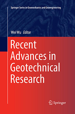 Kartonierter Einband Recent Advances in Geotechnical Research von 