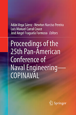 Couverture cartonnée Proceedings of the 25th Pan-American Conference of Naval Engineering COPINAVAL de 