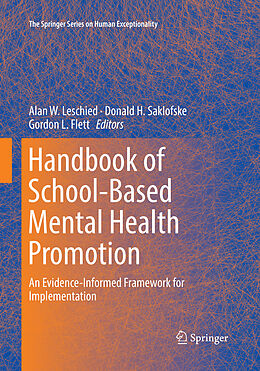 Couverture cartonnée Handbook of School-Based Mental Health Promotion de 