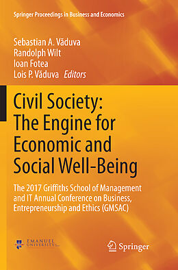 Kartonierter Einband Civil Society: The Engine for Economic and Social Well-Being von 