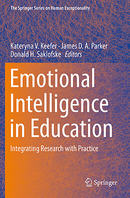 Couverture cartonnée Emotional Intelligence in Education de 