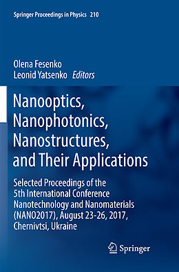 Kartonierter Einband Nanooptics, Nanophotonics, Nanostructures, and Their Applications von 