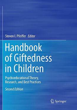 Couverture cartonnée Handbook of Giftedness in Children de 