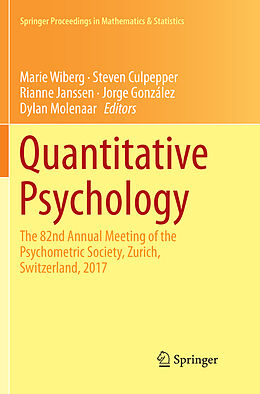 Kartonierter Einband Quantitative Psychology von 