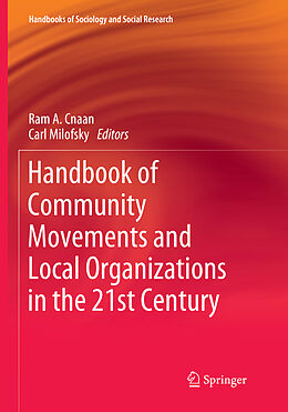 Couverture cartonnée Handbook of Community Movements and Local Organizations in the 21st Century de 