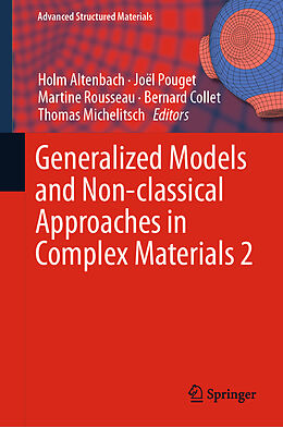 Kartonierter Einband Generalized Models and Non-classical Approaches in Complex Materials 2 von 