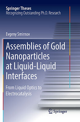 Kartonierter Einband Assemblies of Gold Nanoparticles at Liquid-Liquid Interfaces von Evgeny Smirnov