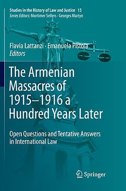 Couverture cartonnée The Armenian Massacres of 1915 1916 a Hundred Years Later de 