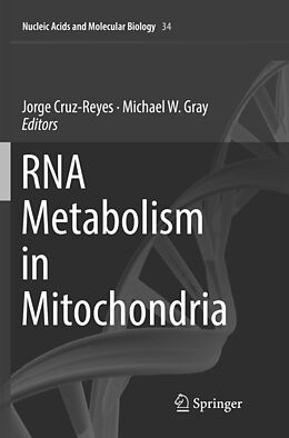 Couverture cartonnée RNA Metabolism in Mitochondria de 