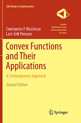 Couverture cartonnée Convex Functions and Their Applications de Lars-Erik Persson, Constantin P. Niculescu