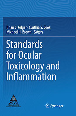 Couverture cartonnée Standards for Ocular Toxicology and Inflammation de 