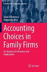 Kartonierter Einband Accounting Choices in Family Firms von Silvia Ferramosca, Alessandro Ghio