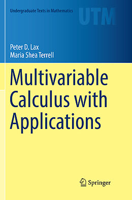 Couverture cartonnée Multivariable Calculus with Applications de Maria Shea Terrell, Peter D. Lax