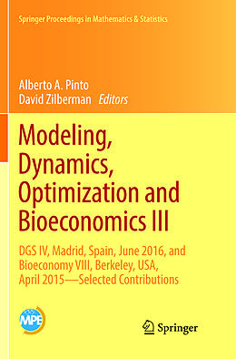 Couverture cartonnée Modeling, Dynamics, Optimization and Bioeconomics III de 