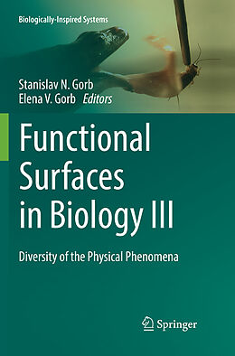 Couverture cartonnée Functional Surfaces in Biology III de 