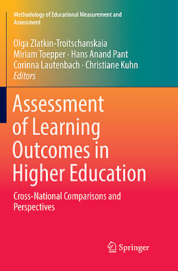 Couverture cartonnée Assessment of Learning Outcomes in Higher Education de 