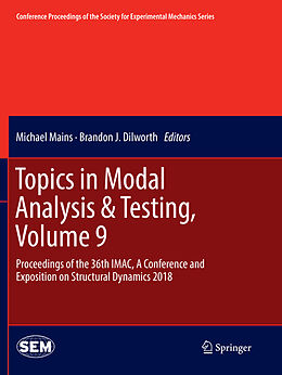 Couverture cartonnée Topics in Modal Analysis & Testing, Volume 9 de 