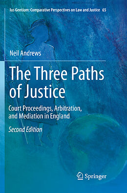 Couverture cartonnée The Three Paths of Justice de Neil Andrews