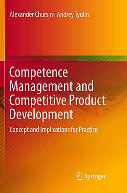 Kartonierter Einband Competence Management and Competitive Product Development von Andrey Tyulin, Alexander Chursin