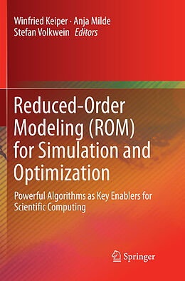 Couverture cartonnée Reduced-Order Modeling (ROM) for Simulation and Optimization de 