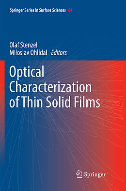 Couverture cartonnée Optical Characterization of Thin Solid Films de 