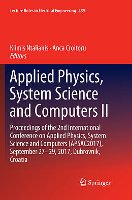 Couverture cartonnée Applied Physics, System Science and Computers II de 