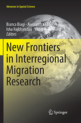 Couverture cartonnée New Frontiers in Interregional Migration Research de 