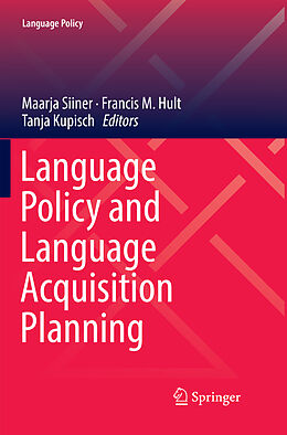 Kartonierter Einband Language Policy and Language Acquisition Planning von 