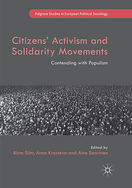 Couverture cartonnée Citizens' Activism and Solidarity Movements de 