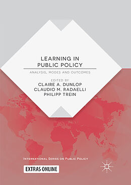 Couverture cartonnée Learning in Public Policy de 