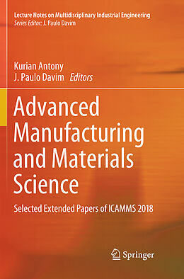 Kartonierter Einband Advanced Manufacturing and Materials Science von 