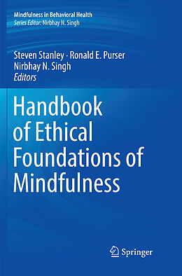 Couverture cartonnée Handbook of Ethical Foundations of Mindfulness de 