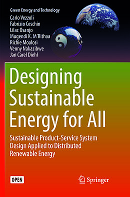 Couverture cartonnée Designing Sustainable Energy for All de Carlo Vezzoli, Fabrizio Ceschin, Lilac Osanjo