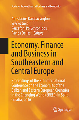 Couverture cartonnée Economy, Finance and Business in Southeastern and Central Europe de 