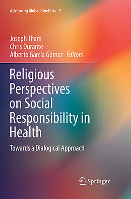 Couverture cartonnée Religious Perspectives on Social Responsibility in Health de 