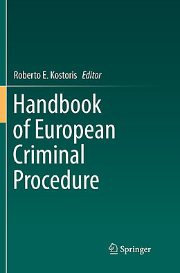 Couverture cartonnée Handbook of European Criminal Procedure de 